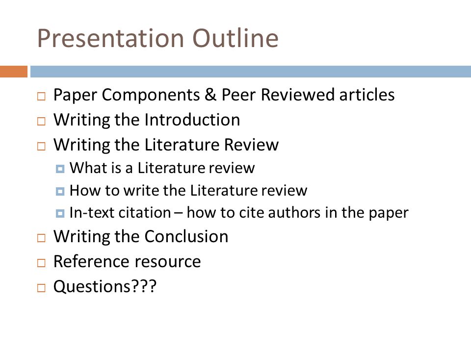 Literature Review Outline: What You Need to Get Started